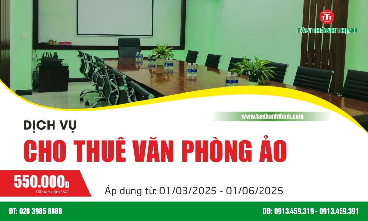 Bảng giá cho thuê văn phòng ảo